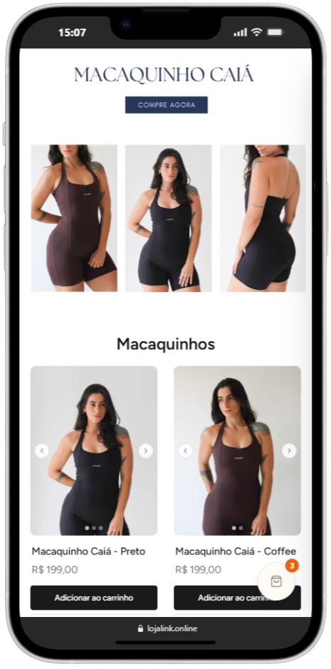 Exemplo de catálogo LojaLink